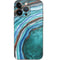 Turquoise Watercolor Geode iPhone 15 Pro Skin