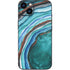 Turquoise Watercolor Geode iPhone 14 Skin