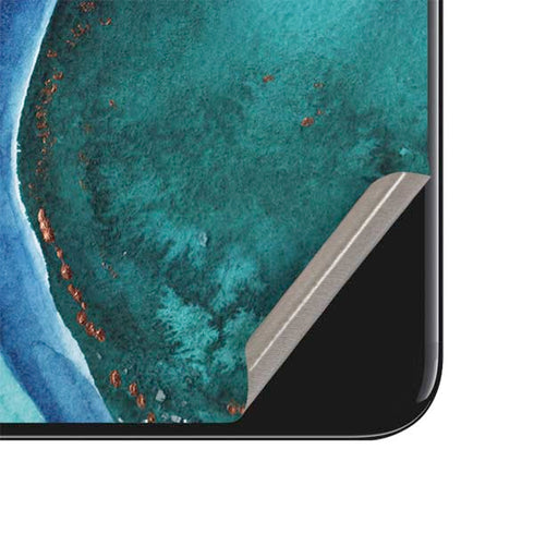 Turquoise Watercolor Geode iPhone SE (2nd & 3rd Gen) Skin