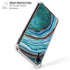 Turquoise Watercolor Geode iPhone XR Clear Case