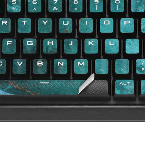 Turquoise Watercolor Geode K95 RGB PLATINUM Mechanical Gaming Keyboard Skin