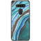 Turquoise Watercolor Geode LG K51/Q51 Clear Case