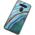 Turquoise Watercolor Geode LG K51/Q51 Clear Case