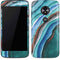 Turquoise Watercolor Geode Moto E5 Play Skin