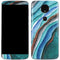Turquoise Watercolor Geode Moto E5 Plus Skin