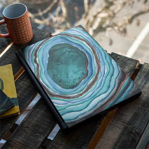 Turquoise Watercolor Geode MSI GS65 Stealth Laptop Skin