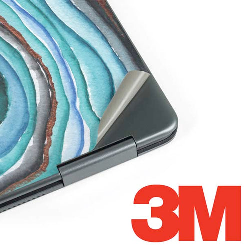 Turquoise Watercolor Geode Notebook 9 Pro 13in (2017) Skin