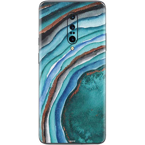 Turquoise Watercolor Geode OnePlus 7 Pro Skin