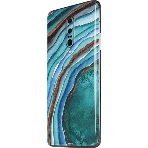 Turquoise Watercolor Geode OnePlus 7 Pro Skin