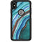 Turquoise Watercolor Geode Otterbox Commuter iPhone Skin
