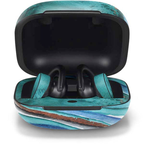 Turquoise Watercolor Geode PowerBeats Pro Skin