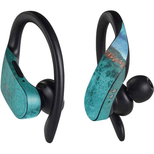 Turquoise Watercolor Geode PowerBeats Pro Skin