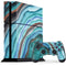 Turquoise Watercolor Geode PS4 Console and Controller Bundle Skin