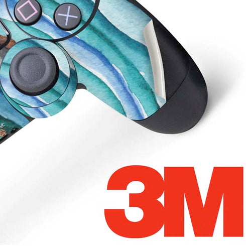Turquoise Watercolor Geode PS4 Controller Skin
