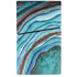 Turquoise Watercolor Geode PS5 Slim Disk Console Skin