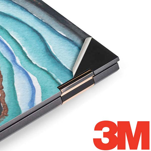 Turquoise Watercolor Geode HP Spectre Skin