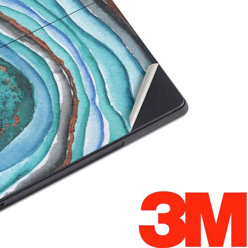 Turquoise Watercolor Geode Surface Pro 6 Skin