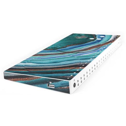 Turquoise Watercolor Geode Xbox Adaptive Controller Skin