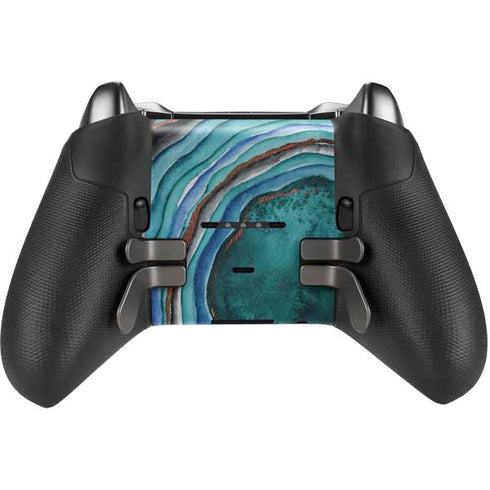 Turquoise Watercolor Geode Xbox Elite Wireless Controller Series 2 Skin