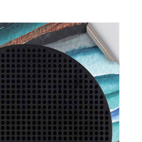 Turquoise Watercolor Geode Xbox Series S Console Skin