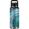 Turquoise Watercolor Geode YETI Rambler 36oz Bottle Skin