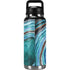 Turquoise Watercolor Geode YETI Rambler 36oz Bottle Skin