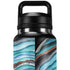 Turquoise Watercolor Geode YETI Rambler 36oz Bottle Skin