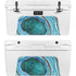 Turquoise Watercolor Geode YETI Tundra 65 Hard Cooler Skin