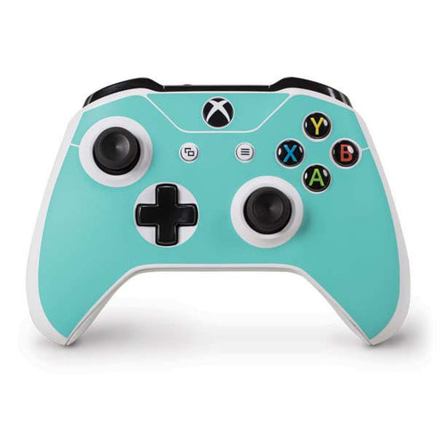 Turquoise Blue Solid Xbox One S Controller Skin