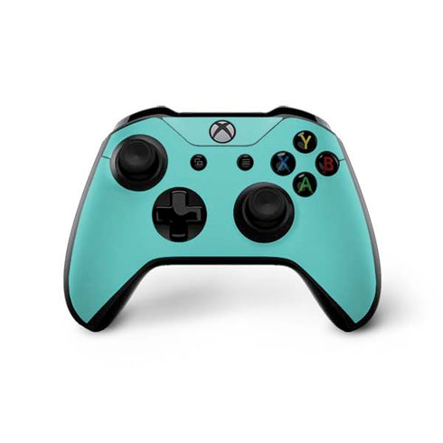 Turquoise Blue Solid Xbox One X Bundle Skin