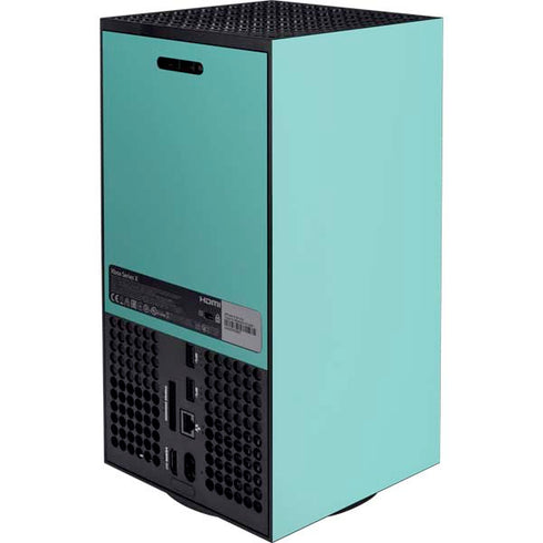 Turquoise Blue Solid Xbox Series X Console Skin