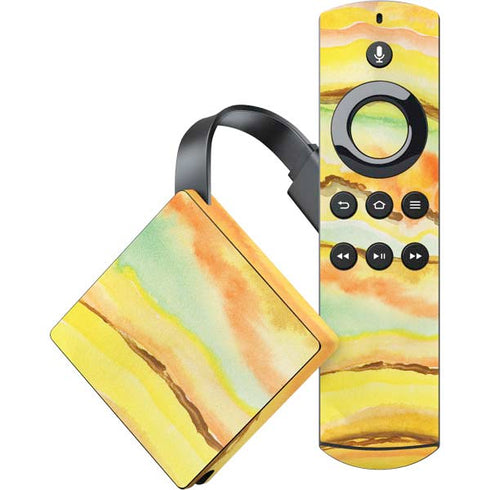 Tuscan Sun Watercolor Geode Amazon Fire TV Skin