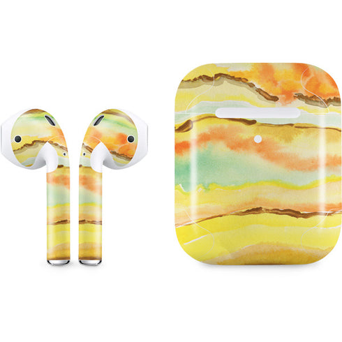 Tuscan Sun Watercolor Geode Apple AirPods 2 Skin