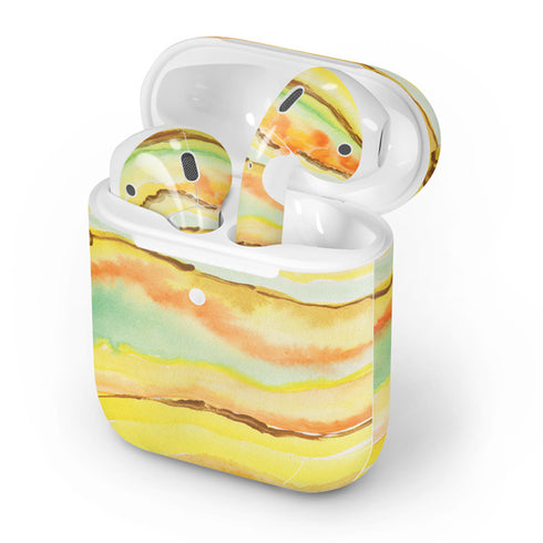 Tuscan Sun Watercolor Geode Apple AirPods 2 Skin