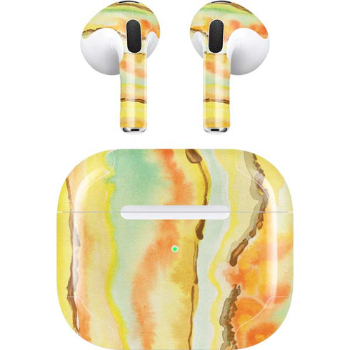 Tuscan Sun Watercolor Geode Apple AirPods (3rd Gen 2021) Skin