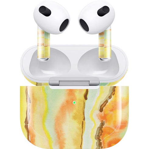 Tuscan Sun Watercolor Geode Apple AirPods (3rd Gen 2021) Skin