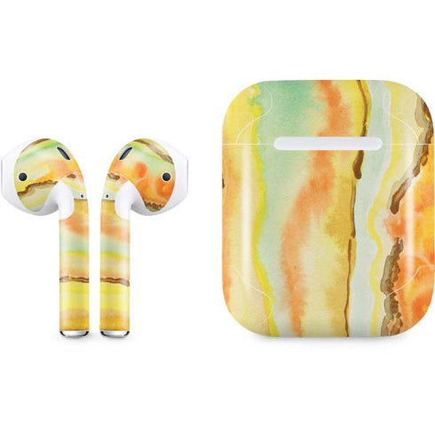 Tuscan Sun Watercolor Geode Apple AirPods Skin