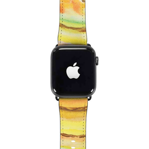 Tuscan Sun Watercolor Geode Apple Watch Band 42-44mm