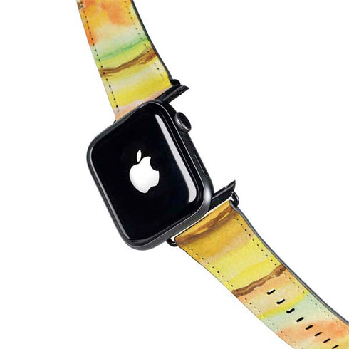 Tuscan Sun Watercolor Geode Apple Watch Band 42-44mm