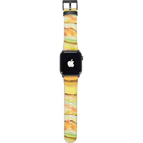 Tuscan Sun Watercolor Geode Apple Watch Band 42-44mm