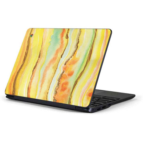 Tuscan Sun Watercolor Geode Samsung Chromebook Skin