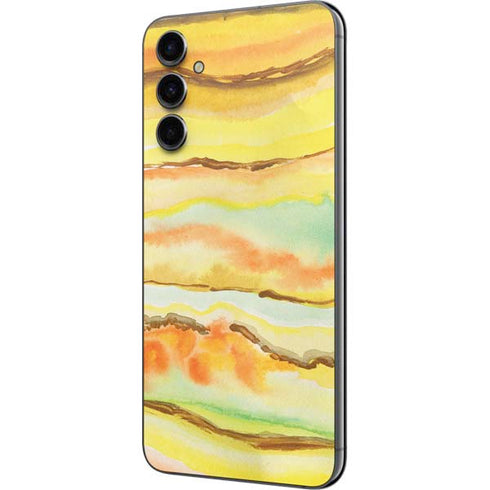 Tuscan Sun Watercolor Geode Galaxy A14 5G Skin