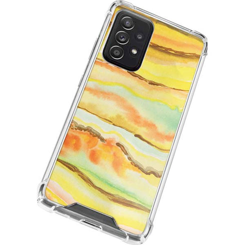 Tuscan Sun Watercolor Geode Galaxy A52 5G Clear Case