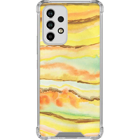 Tuscan Sun Watercolor Geode Galaxy A53 5G Clear Case