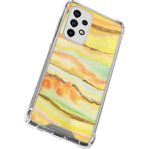 Tuscan Sun Watercolor Geode Galaxy A53 5G Clear Case