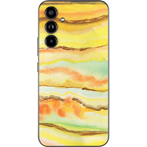 Tuscan Sun Watercolor Geode Galaxy A54 5G Skin