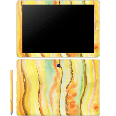 Tuscan Sun Watercolor Geode Galaxy Book 12in Skin