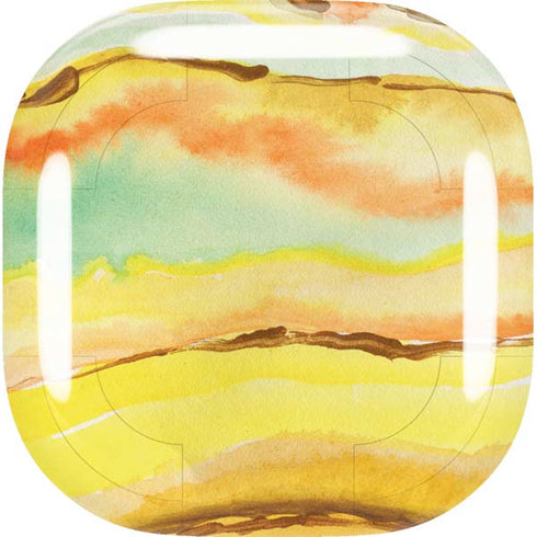 Tuscan Sun Watercolor Geode Galaxy Buds Live Skin