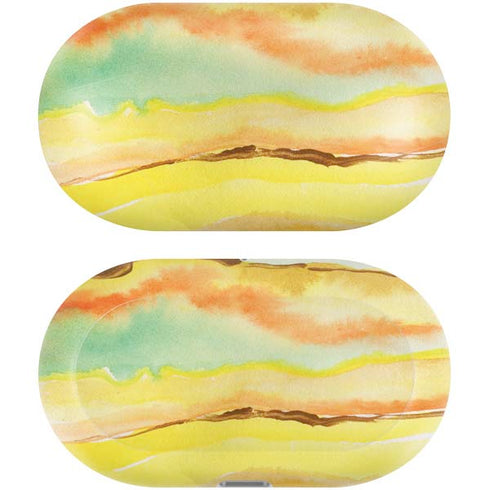 Tuscan Sun Watercolor Geode Galaxy Buds Plus Skin