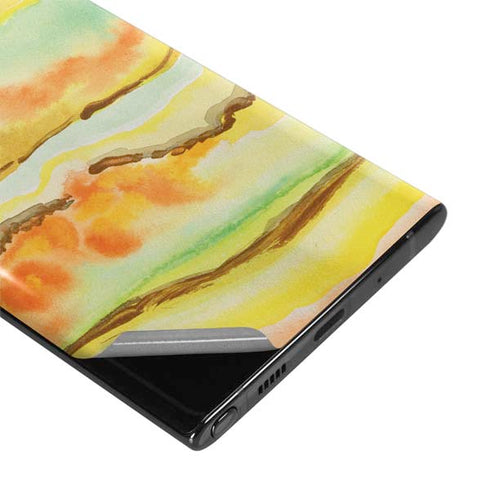 Tuscan Sun Watercolor Geode Galaxy Note 10 Plus Skin